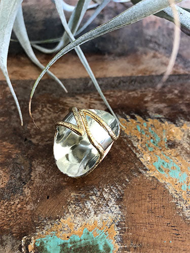 One-of-a-kind Rutilated Quartz Ring