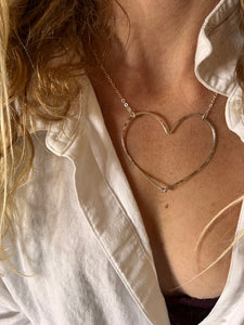 BIG Heart Necklace - Sterling Silver