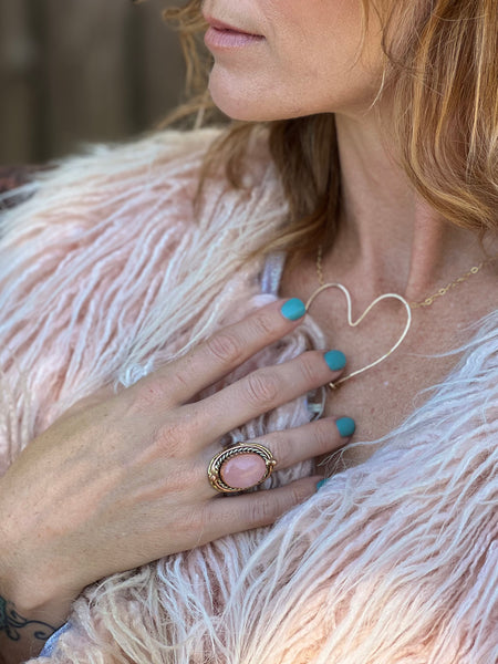 Blushing Morganite Ring