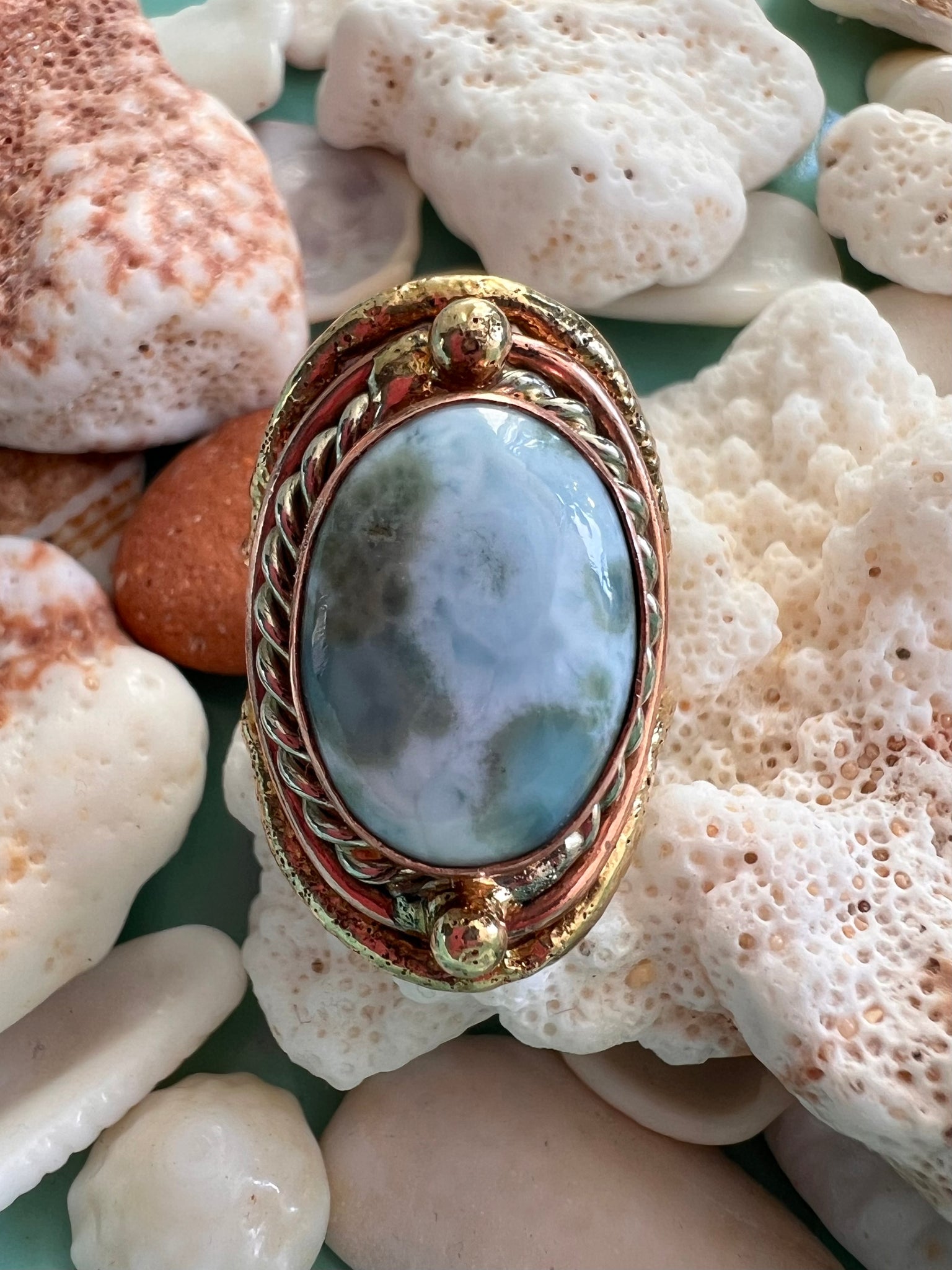 Calming Larimar Ring