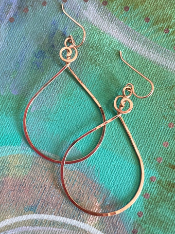 Gold LG Signature Hoops