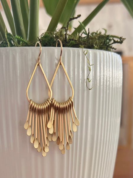 Waterfall Earrings - gold or silver