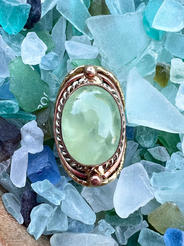 Peaceful Prehnite Ring