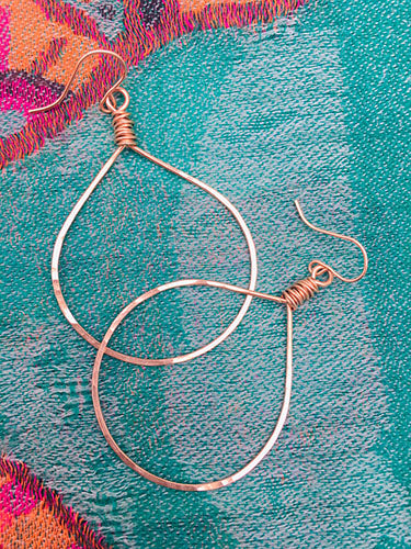 Rose Gold Hoops