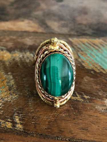 Mesmerizing Malachite Ring