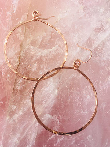 Rose Gold Round Hoops (3 sizes)