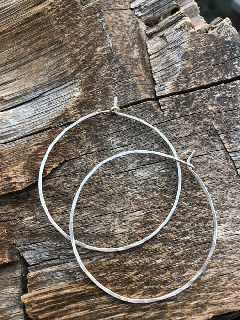 Silver Hoops